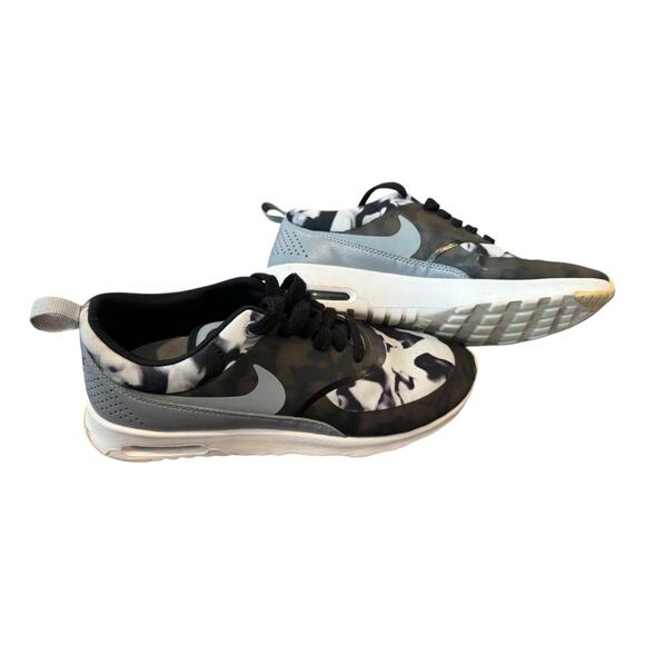 Nike Air Max Thea Camo Sneakers Women’s 7 Black Gray Athletic Running Shoes - Picture 3 of 12